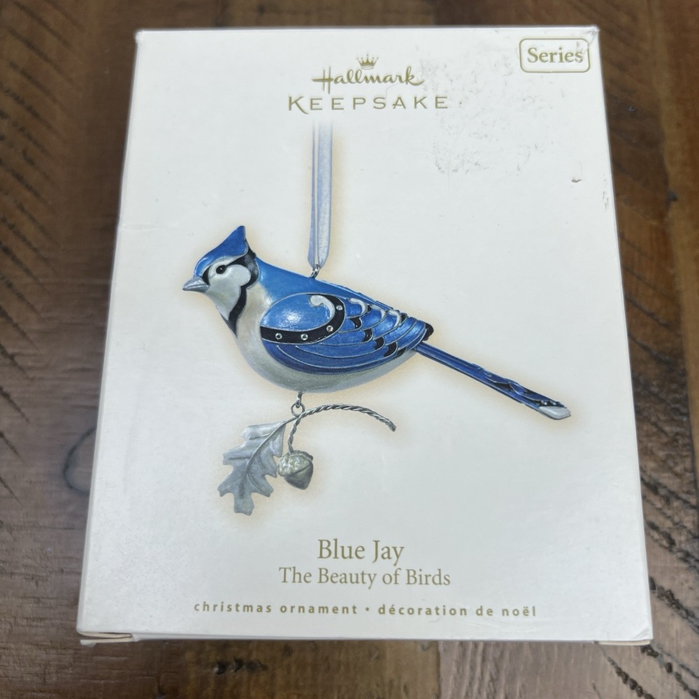 Blue Jay 2007 Hallmark Beauty Of Birds #3 in Series Ornament